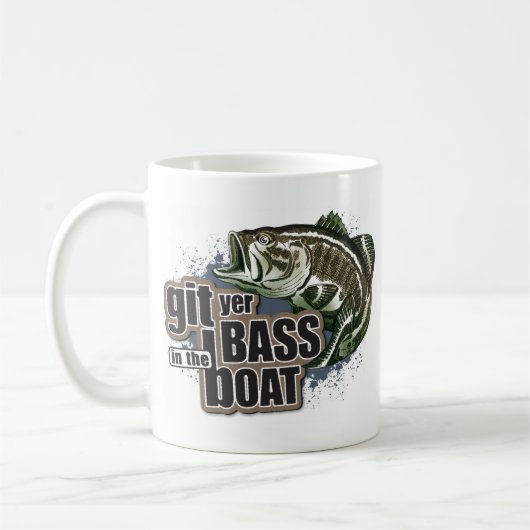 Funny Fishing Kaffeetasse (Links)