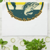 Funny Fishing kann heute nicht mehr funktionieren Geschirrtuch (Gefaltet)