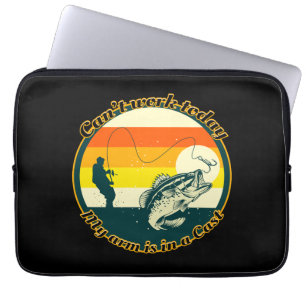 Funny Fishing kann heute nicht mehr funktionieren Laptopschutzhülle