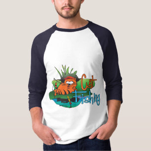 Funny Fishing - Katzenfischerei T-Shirt