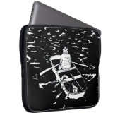 Funny Fishing Laptopschutzhülle (Vorne Rechts)