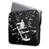 Funny Fishing Laptopschutzhülle (Vorderseite Links)