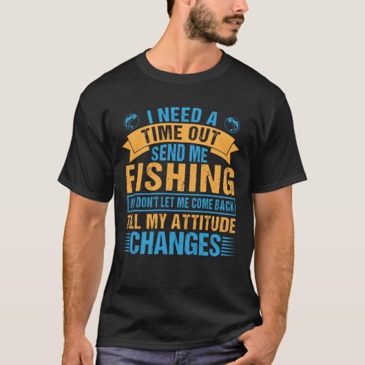 Funny Fishing Lover Fisherman Gift Mens T-Shirt (Vorderseite)