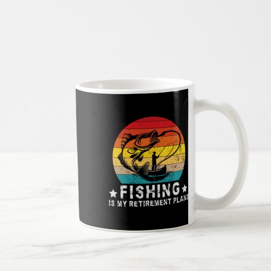 Funny Fishing Lover und Remüde Fischen ist mein Re Kaffeetasse (Rechts)