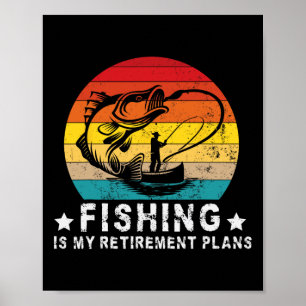 Funny Fishing Lover und Remüde Fischen ist mein Re Poster