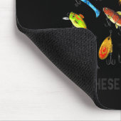 Funny Fishing Lures Gift For Fisherman Angler Fish Mousepad (Ecke)