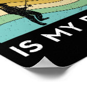 Funny Fishing Men Der Umarmung sind meine Drogenfr Poster (Ecke)