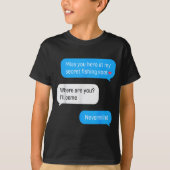 Funny Fishing Message Humor Fisher Gift Dad Father T-Shirt (Vorderseite)