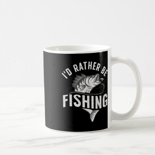 Funny Fishing Neuartiges Design für Männer Frauen  Kaffeetasse (Rechts)