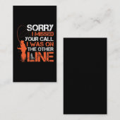 Funny Fishing Pater Angler Retirement Fischer Visitenkarte (Vorne/Hinten)