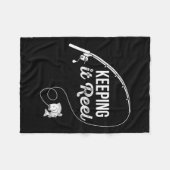 Funny Fishing Pole Behalt It Reel Joke Geschenk 1 Fleecedecke (Vorderseite (Horizontal))