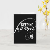 Funny Fishing Pole Behalt It Reel Joke Geschenk 1 Karte (Gelbe Blume)