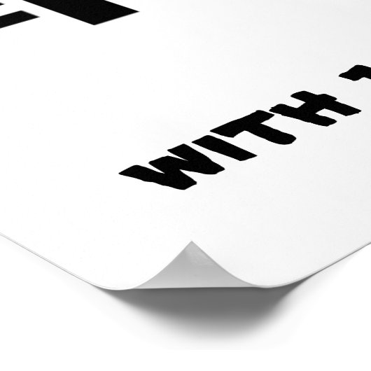 Funny Fishing Poster (Ecke)