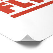 Funny Fishing Poster (Ecke)