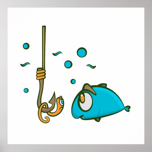 Funny Fishing Poster (Vorne)