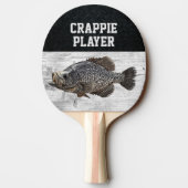 Funny Fishing Pun Crappie Player Fish Smack Talk Tischtennis Schläger (Rückseite)