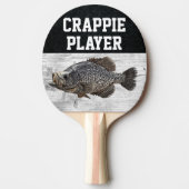 Funny Fishing Pun Crappie Player Fish Smack Talk Tischtennis Schläger (Vorderseite)
