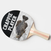 Funny Fishing Pun Crappie Player Fish Smack Talk Tischtennis Schläger (Seitenansicht)