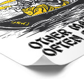 Funny Fishing Quote Confucius Say Fish In Other's Poster (Ecke)