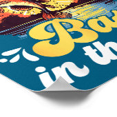 Funny Fishing Quote Hooked On B Fishing  Poster (Ecke)