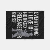 Funny Fishing Quote Humor Fisher Gift Dad Father A Fleecedecke (Vorderseite (Horizontal))