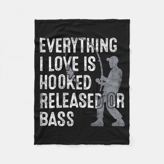 Funny Fishing Quote Humor Fisher Gift Dad Father A Fleecedecke (Vorderseite)