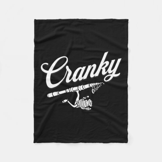Funny Fishing Reel Pub Shirt Fleecedecke (Vorderseite)