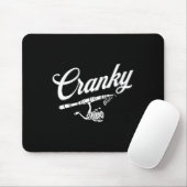 Funny Fishing Reel Pub Shirt Mousepad (Mit Mouse)