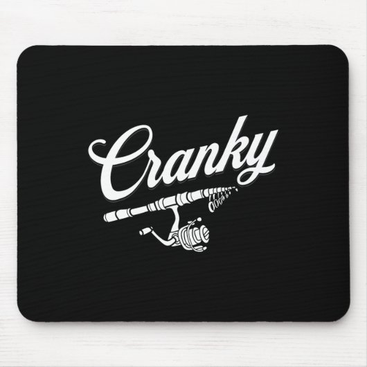 Funny Fishing Reel Pub Shirt Mousepad (Vorne)