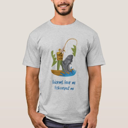 Funny Fishing Shirt (Vorderseite)