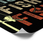 Funny Fishing-Shirt Hier fisch B Vater Frauen Kind Poster (Ecke)