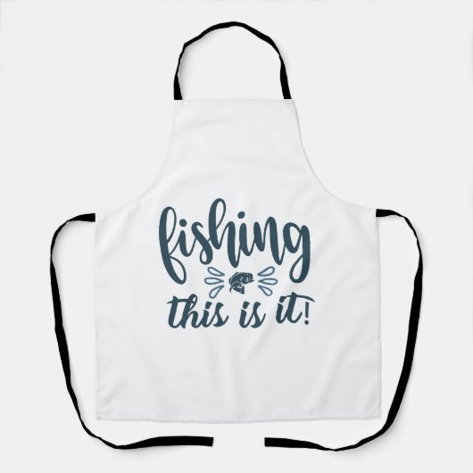 Funny Fishing Shirt mit Slogan Schürze (Vorderseite)