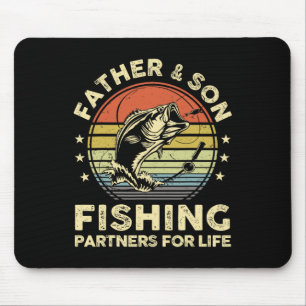 Funny Fishing Shirt Pater Son Matching B Fish Vate Mousepad
