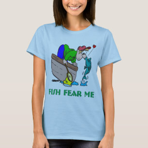 Funny Fishing Shirt Spaß Angeln Angst