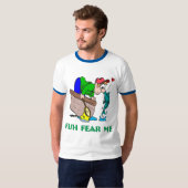 Funny Fishing Shirt Spaß Angeln Angst (Vorne ganz)