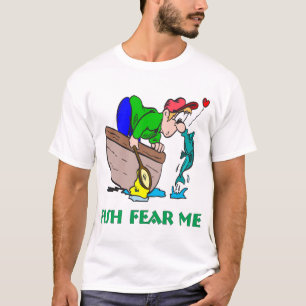 Funny Fishing Shirt Spaß Angeln Angst