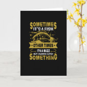 Funny Fishing Slogan Quote Fisch Karte (Gelbe Blume)