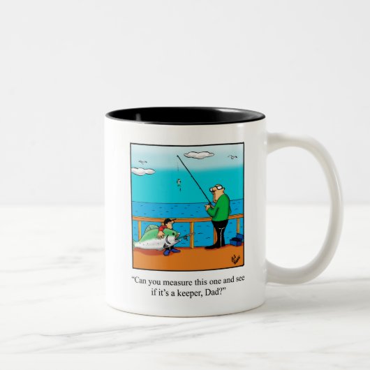Funny Fishing Spaß Kaffeezucht Tasse (Rechts)