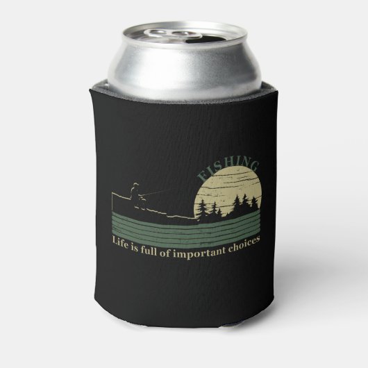 Funny Fishing Sprichwort Dosenkühler (Kanne Rückseite)