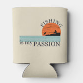 Funny Fishing Sprichwort Dosenkühler (Rückseite)