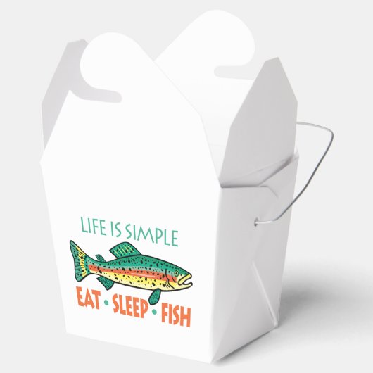 Funny Fishing Sprichwort Geschenkschachtel (Geöffnet)