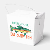 Funny Fishing Sprichwort Geschenkschachtel (Rückseite)