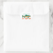 Funny Fishing Sprichwort Herz-Aufkleber (Tasche)