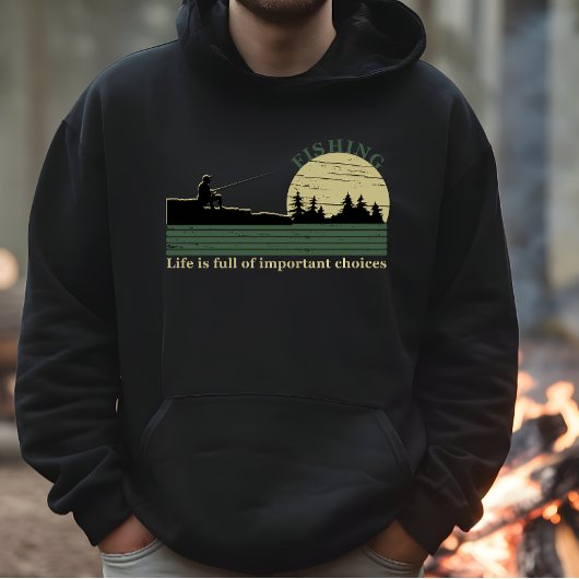 Funny Fishing Sprichwort Hoodie