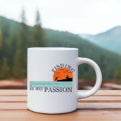 Funny Fishing Sprichwort Kaffeetasse