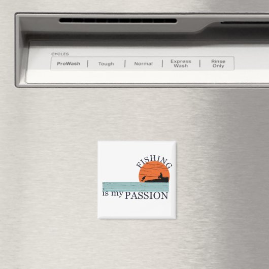 Funny Fishing Sprichwort Magnet (In Situ (Geschirrspüler))