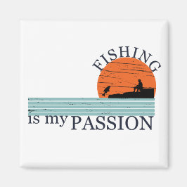 Funny Fishing Sprichwort Magnet