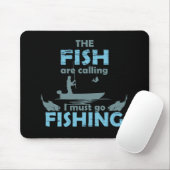 Funny Fishing Sprichwort Mousepad (Mit Mouse)