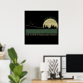 Funny Fishing Sprichwort Poster (Heimbüro)