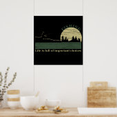 Funny Fishing Sprichwort Poster (Küche)